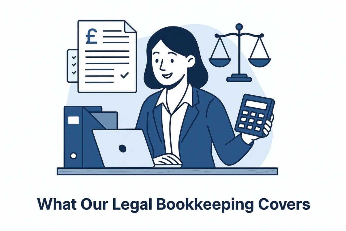 Legal bookkeeping records for solicitors